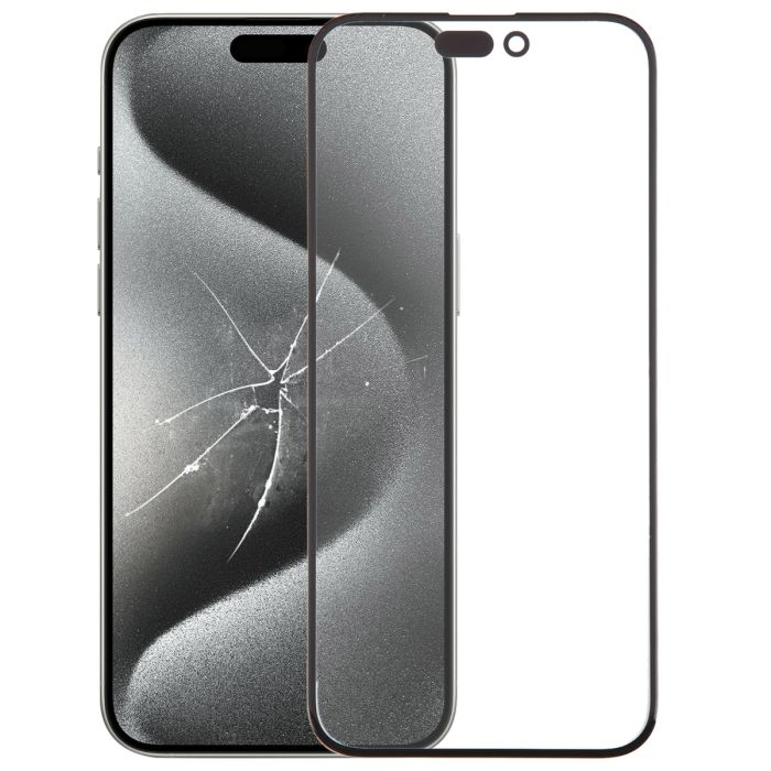 Ekran iPhone i thyer përkrah një ekrani të riparuar plotësisht pas zëvendësimit profesional të ekranit në Shqipëri